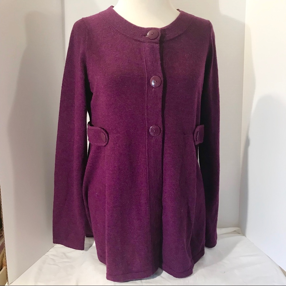 Banana Republic cashmere blend purple sweater M